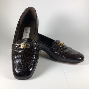 Etienne Aigner Loafer Expresso Brown Patent 6.5